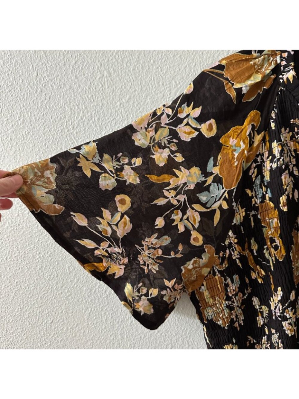 NWT Baltic Born Hathaway Black Floral Midi Dress Women's size 3X 3XL - Picture 3 of 8